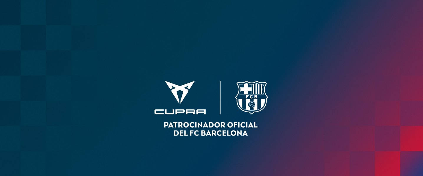 CUPRA, patrocinador del FC Barcelona.
