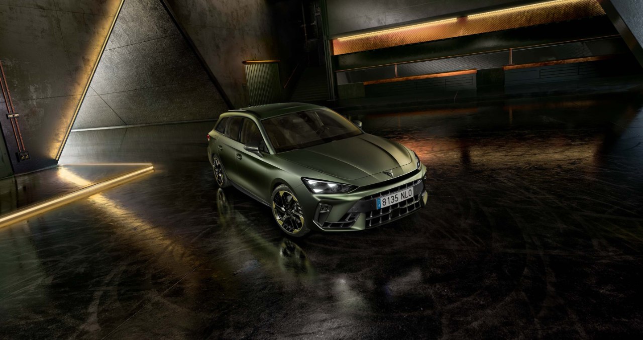 A CUPRA Leon SP Tribe Edition parked