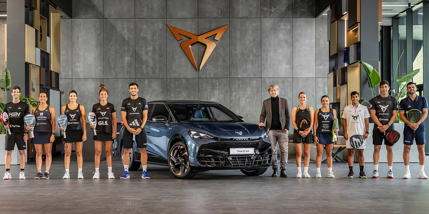 CUPRA apoya a los atletas del pádel