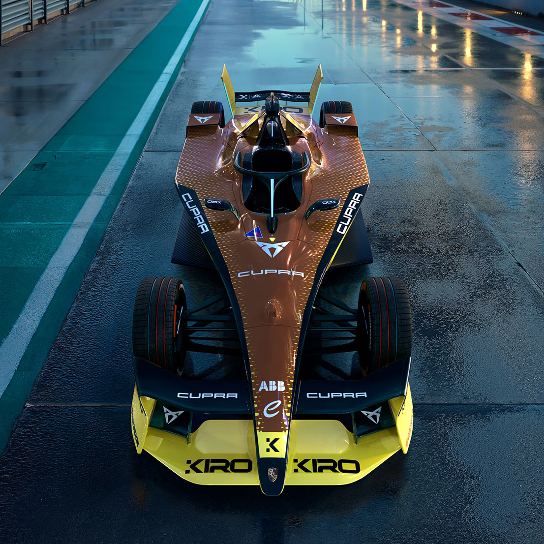 Monoplaza eléctrico de equipo CUPRA KIRO Racing