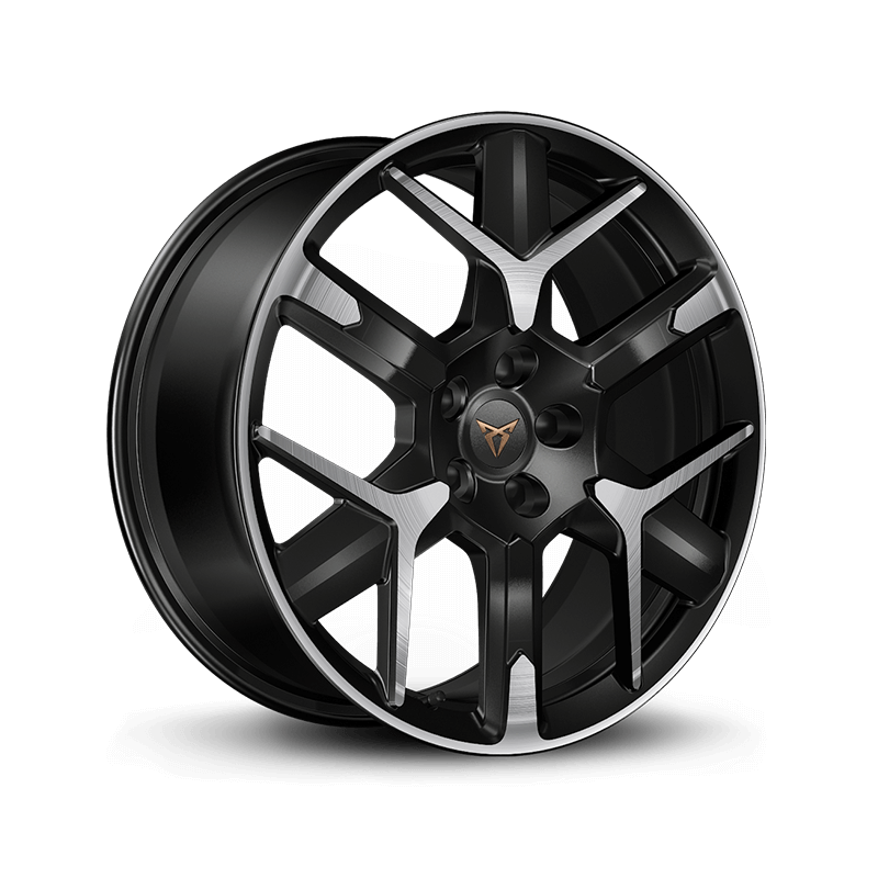 Llanta de aleación de 48 cm (19'') del CUPRA Formentor en Hailstorm.