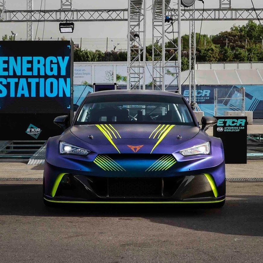 Vista frontal del CUPRA e-Racer
