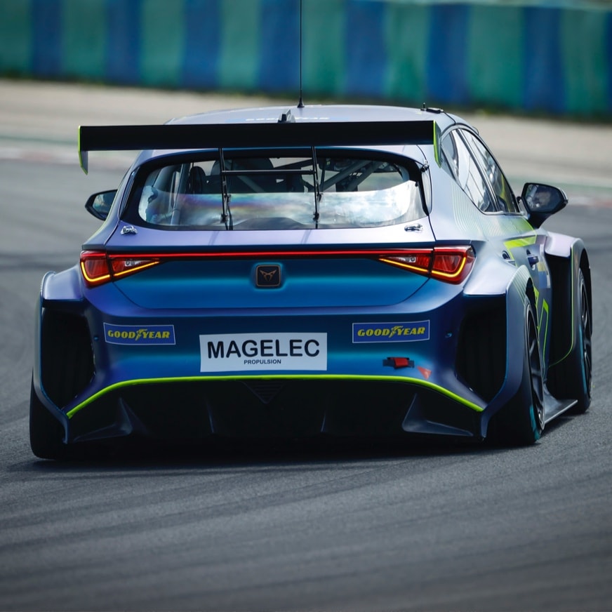Vista trasera del CUPRA e-Racer