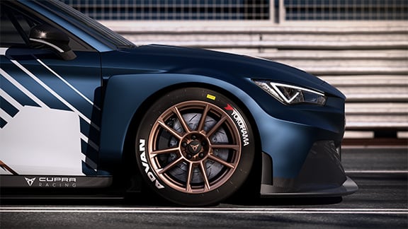 Llantas de aleación de 18” del CUPRA e-Racer.