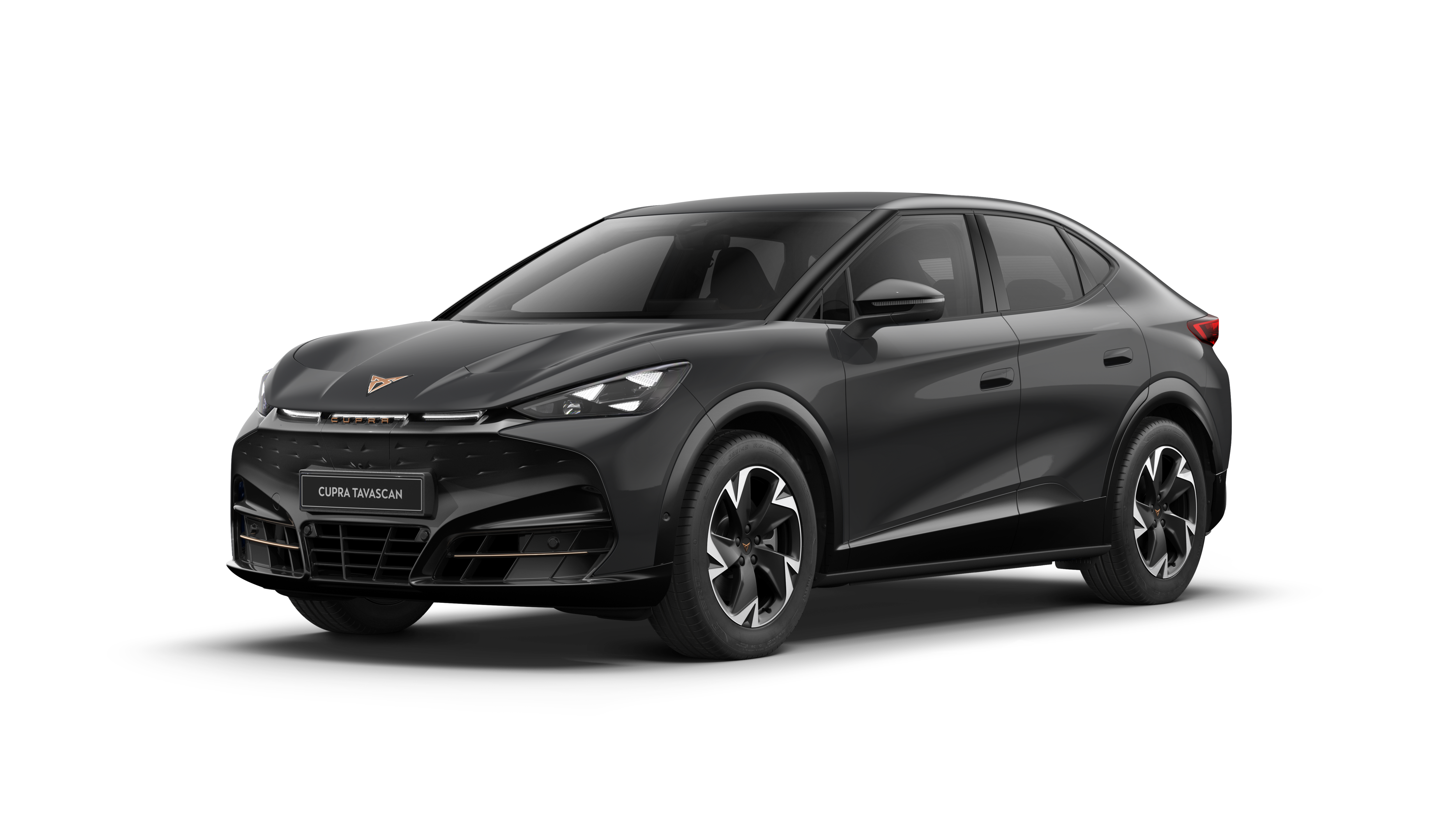 CUPRA Tavascan en Basalt Grey con llanta de aleación Vulcano de 48 cm (19”)