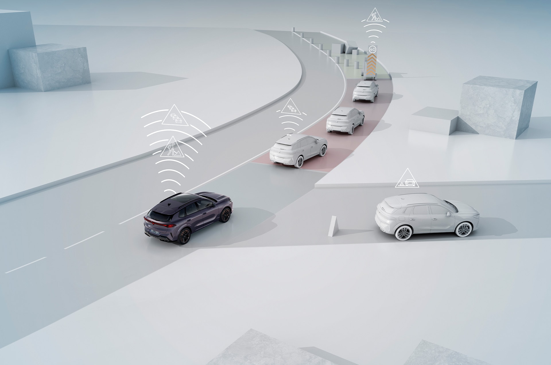 El nuevo CUPRA Terramar incorpora la tecnología CAR2X, que mejora tu seguridad en la carretera.