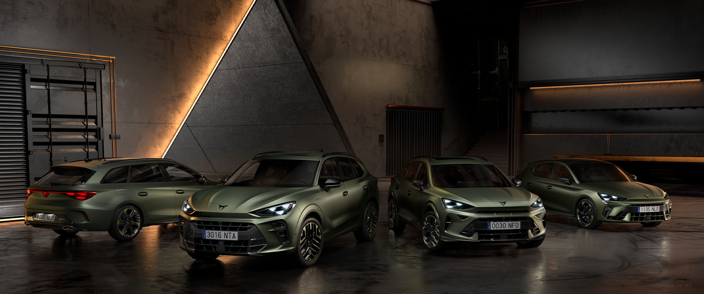Un CUPRA Formentor Tribe Edition, vista frontal del coche aparcado.
