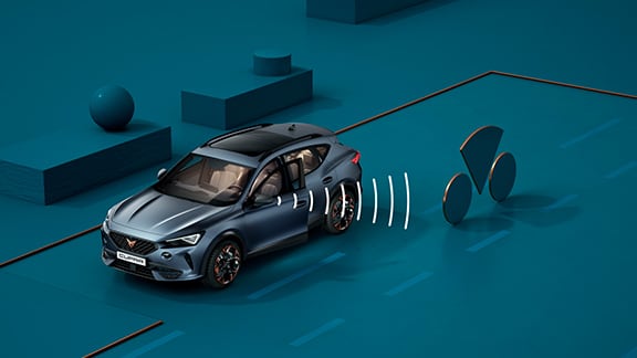 Sistema de reconocimiento de señales del nuevo CUPRA León. Tecnología del coche deportivo compacto. 